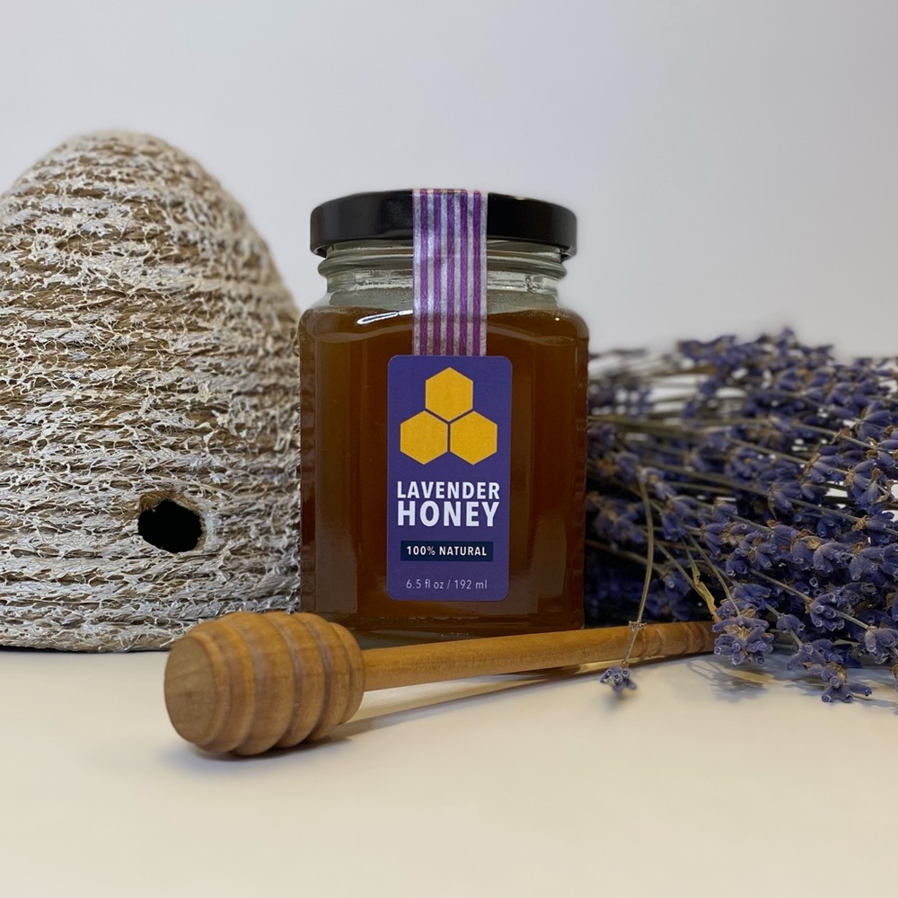 Lavender Honey fresh new raw honey from Cache Valley Utah.
